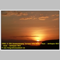 19261 11 526 Sonnenuntergang Terrasse Yeha Hotel - Axum - Aethiopien 2012 - Axum - Aethiopien 2012.JPG